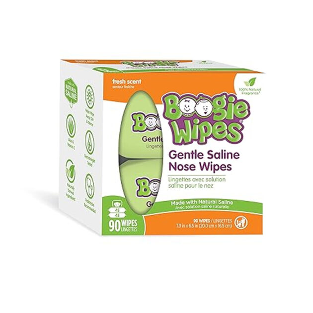 Boogie Wipes Saline Nose Wipes For Baby and Kids