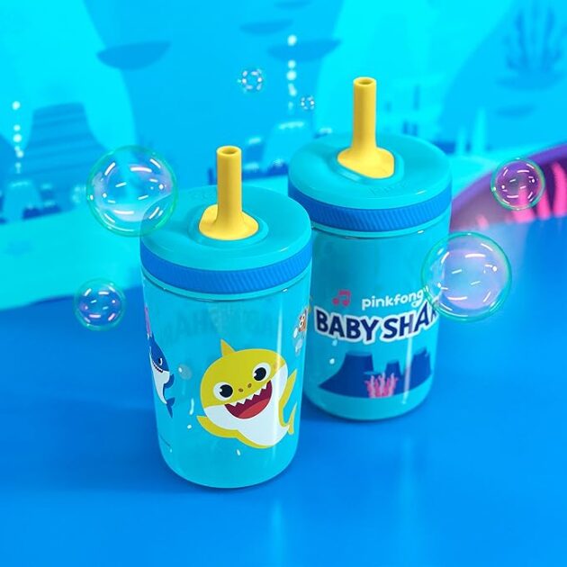 Zak Designs 15oz Baby Shark Kelso Tumbler - Image 2