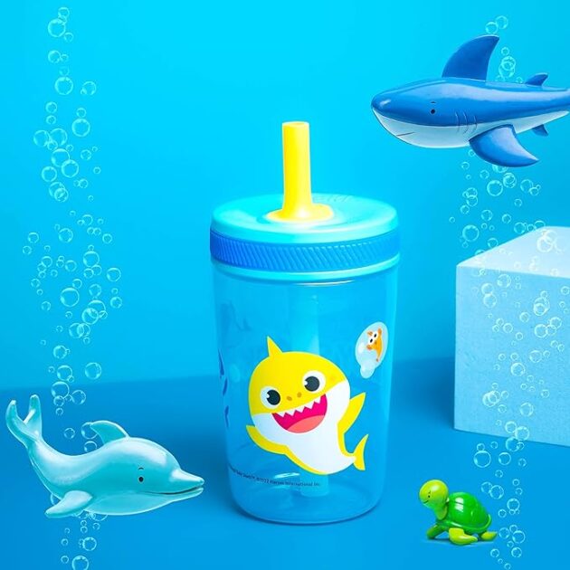 Zak Designs 15oz Baby Shark Kelso Tumbler - Image 3